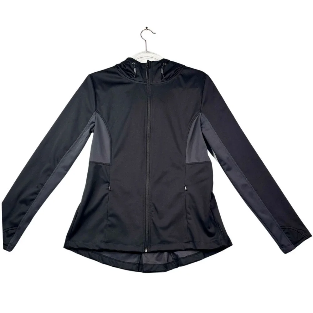 Mondetta Women's Softshell Jacket Hooded Full Zip‎ Black Size M
